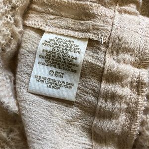 Free People Tops - Free People Vintage Tan and Embroidered Tunic Free People Tops - Free People Vintage Tan and Embroidered Tunic